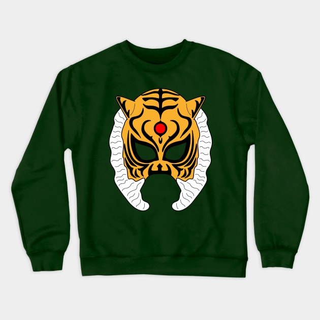 Tiger Mask Crewneck Sweatshirt by Slightly Sketchy